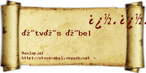 Ötvös Ábel névjegykártya